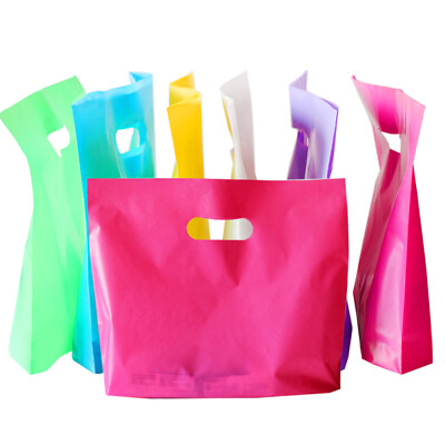 Fashion Portable Plastic Gift Bags Clothing Coat Shopping Bag GBP 4.59