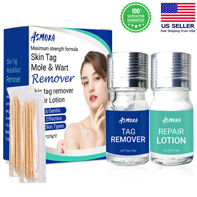 #ad #ad Skin Tag Remover and Repair Lotion Set Mole Corrector Wart Skin Tags Removal Kit $8.99