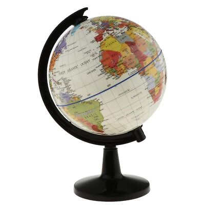 #ad World Globe Earth Map Rotating Geography Ocean Classroom Learning Desktop Home $12.16