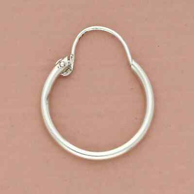 #ad ❗️CLEARANCE❗️vintage sterling silver dainty hoop dangle single earring $14.40