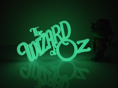 #ad The Wizard of Oz GITD Display Sign Glow In The Dark $10.20