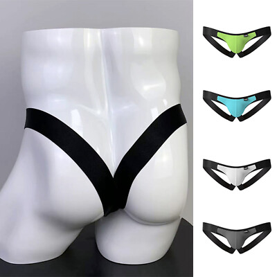 #ad Mens Open Back Underpants Low Rise Briefs G string Thong Underwear Sexy Panties♪ $4.69