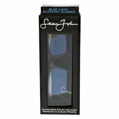 #ad Sean John Blue Light Blocking Glasses Style Kings Black $14.49