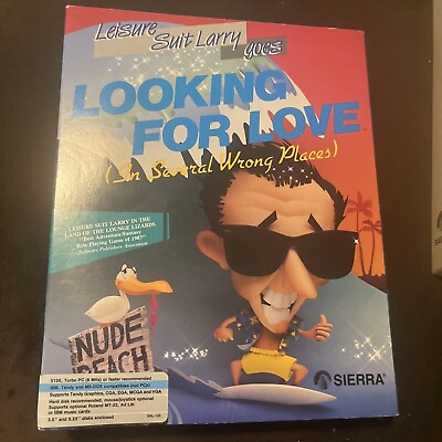 #ad CIB VTG 1988 PC Game: Leisure Suit Larry 2 LOOKING FOR LOVE… RARE IBM Tandy DOS $69.99