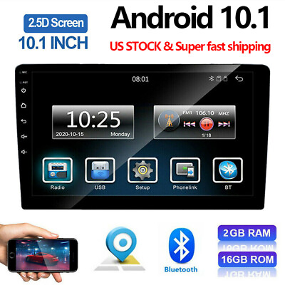 #ad 10.1#x27;#x27; Android 10 WiFi Car Radio 2 DIN Universal GPS Bluetooth Stereo MP5 Player $67.87