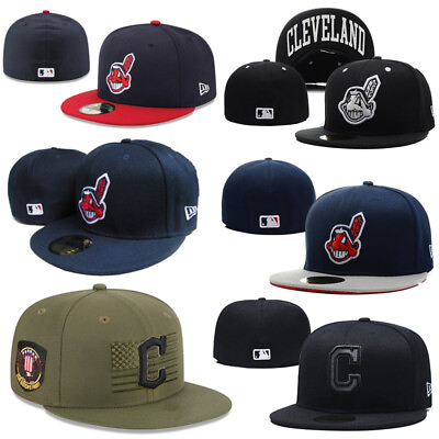 #ad Cleveland Indians CLE MLB New Era 59FIFTY Fitted Cap 5950 Hat $14.88