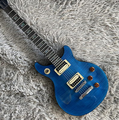 #ad Custom Tak Matsumoto DC Electric Guitar Blue Flamed Maple Top fast delivery $249.99