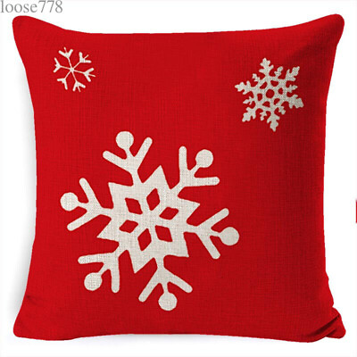 #ad Merry Christmas 2PCS Pillowcase 18x18in Sofa Throw Pillow Cover 12nj718 $29.44
