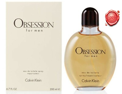 #ad Obsession by Calvin Klein 6.7 6.8 oz EDT Cologne for Men New In Box $33.10