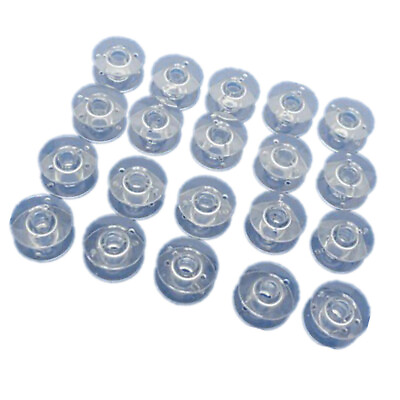 #ad 20 Clear Plastic Sewing Machine Bobbins for Brother Singer 2.1cm $8.26