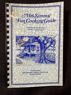 #ad Vintage 1977 Mrs. Simms Fun Cooking Guide French Creole amp; Cajun Country Cuisine $8.99