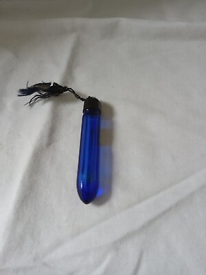 Evening In Paris Cobalt Blue Perfume Bottle With Bakelite Lidamp;Tassel Provenance $15.99