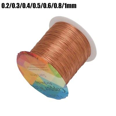 #ad USA Magnet Wire Enameled Copper Coil Winding Electromagnet Motor Making Crafts $20.79
