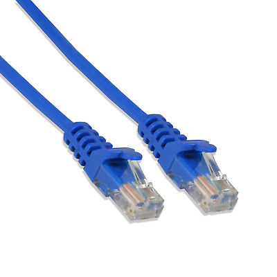 #ad 3FT Cat5e UTP Ethernet Network Patch Cable RJ45 Lan Wire Blue 25 Pack $23.02