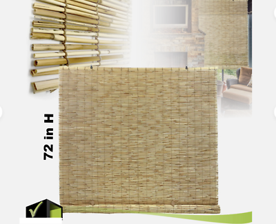 #ad Natural Roll Up Outdoor Bamboo Blinds Shade Patio Window Light Filtering 72quot; L $25.89