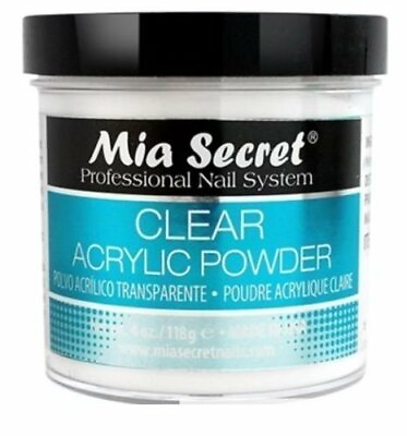 #ad #ad Mia Secret Professional Acrylic Nail System Clear Acrylic Powder 4 oz. $17.95