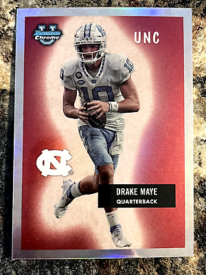 #ad Drake Maye 2023 Bowman University Chrome 1955 Throwback North Carolina $4.99