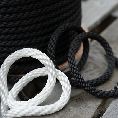 #ad #ad Solid Braid Nylon Rope Marine Utility Dock Lines Industrial Cargo Tie Down Tents $9.99