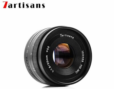 #ad 7artisans 50MM F1.8 MANUAL Fixed LENS For Canon EOS M EF M Mount $52.98