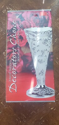#ad Davco Decorators Choice Silver Filagree Vase 10quot; $15.00