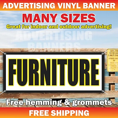 #ad FURNITURE Advertising Banner Vinyl Mesh Sign Sofa Mattress Bed Bath sale $219.95