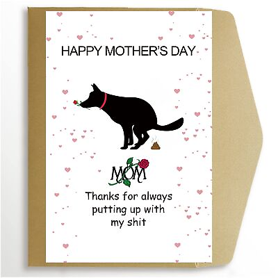 #ad Rude Mother’S Day Card Funny Mothers Day Card Dog Mom Card First Mothers Day $13.55