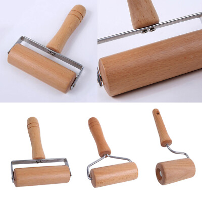 #ad Wooden Rolling Pin Roller Healthy Non Cooking Tool Lovely $15.95