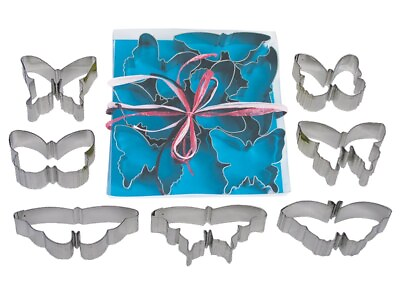 #ad Butterfly 7 Piece Cookie Cutter Set $10.73