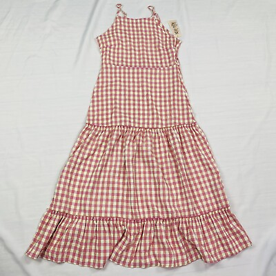 #ad Nanette Nanette Lepore Gingham Tier Midi Dress Size 4 $22.10