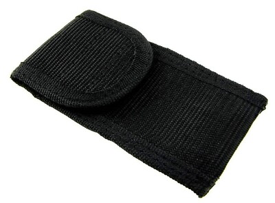#ad Black Nylon 4 1 4quot; Folding Knife Multi Tool Belt Sheath Pouch 2 Position Carry $10.49