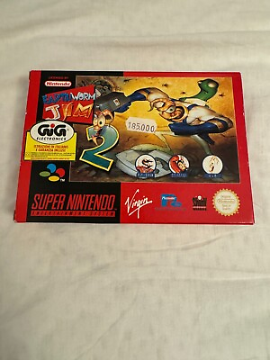 #ad Earthworm Jim 2 Super Nintendo SNES PAL CIB $199.00