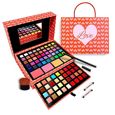 #ad Makeup Kits for Teens Girls 2 Tier Love Make Up Gift Set and Eyeshadow Kit Toys $35.00