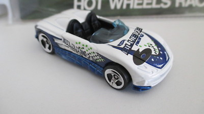#ad loose 2000 Hot Wheels Super Tuners MX 48 TURBO white with blue Avon exclusive $2.99