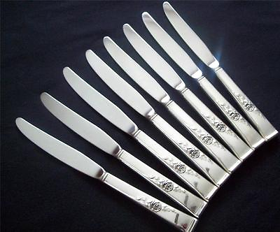#ad Reed amp; Barton Flatware Sterling Silver CLASSIC ROSE Set 8 Dinner Knives Knife $295.00