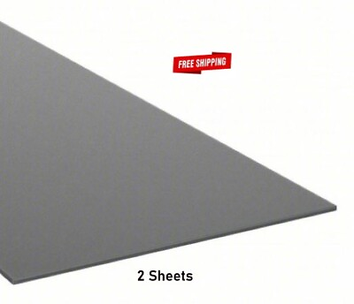 #ad 2 1 8 Thick Plastic Black Sheets High Density Polyethylene 24quot; L X 12quot; W HDPE $19.98