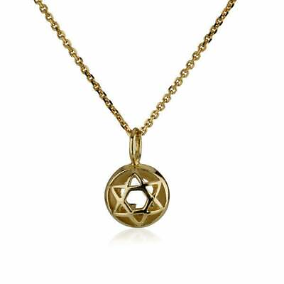 #ad Support Israel with Star of David Kabbalah Pendant 14K Yellow Gold Solid Jewelry $429.91