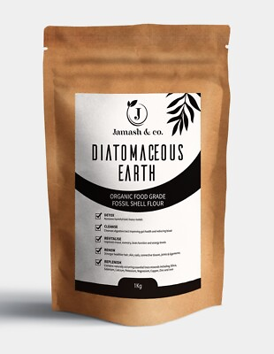 #ad Diatomaceous Earth Organic ULTRA FINE Food Grade Fossil Shell Powder 1kg AU $32.95