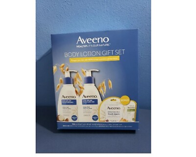 #ad Aveeno Body Lotion Foot Mask amp; Travel Size Lotion Gift Set Bundle $18.00