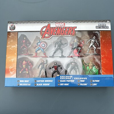 #ad Marvel Avengers Nano Metalfigs Jada Toys Metal Diecast 10 Pack $20.00