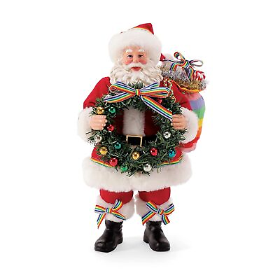 #ad Department 56 Possible Dreams Santa Christmas Rainbow Greeting Figurine 10.5 In. $25.00