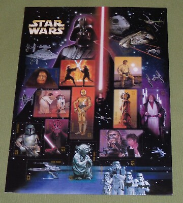 #ad One sheet of STAR WARS Character Anniversary Set US # 4143 amp; One of YODA # 4205 $23.00