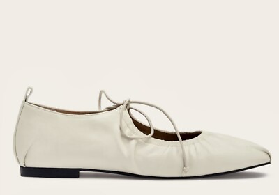 #ad Reike Nen Bow Ballet Flats 37 White $225.00