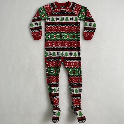 #ad Children’s Place Kids Holiday One Piece Pajamas Sz 4T $11.99