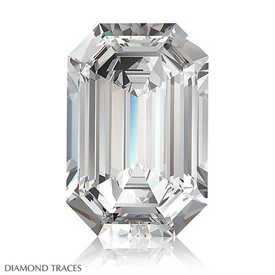 #ad 3.52ct H SI2 Ideal Pol. Emerald Cut AGI 100% Genuine Diamond 9.62x7.63x5.32mm $14041.22