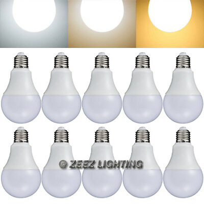 #ad 10X LED Light Bulbs 9W Soft Warm White A19 E26 Equivalent 75W Incandescent Lamp $24.60