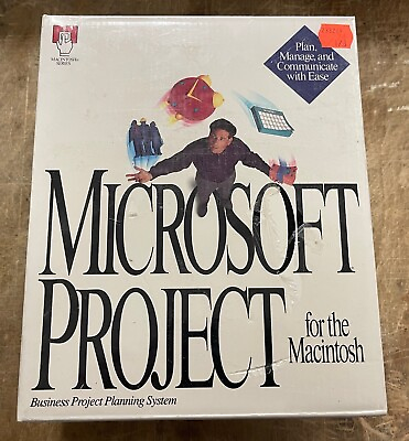 #ad Vintage Microsoft Project for the Macintosh NEW SHRINKWRAPPED $100.00