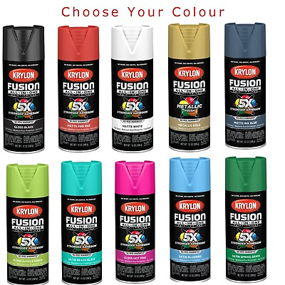 #ad #ad Krylon Fusion All In One Spray Paint 5x stornger 12 Oz Pick your color $10.66