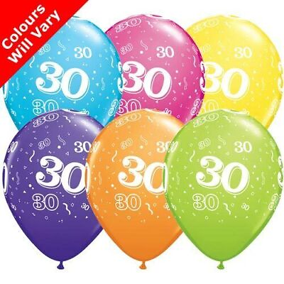 #ad 50 pc 11quot; Colorful Around Latex Balloon Party Decoration 30 30th Birthday Party $13.50