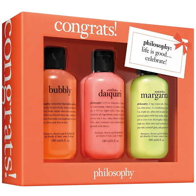 #ad Congrats Shampoo Shower Gel amp; Bubble Bath 3 Piece Gift Set $21.06