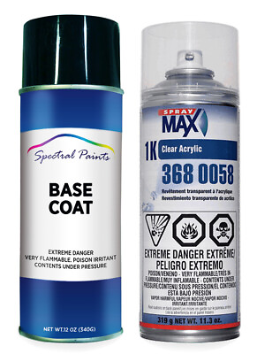 #ad For Mazda 16H Dark Gray Pearl Aerosol Paint amp; Clear Compatible $55.95